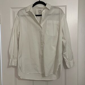 J. Crew White Button Down Shirt